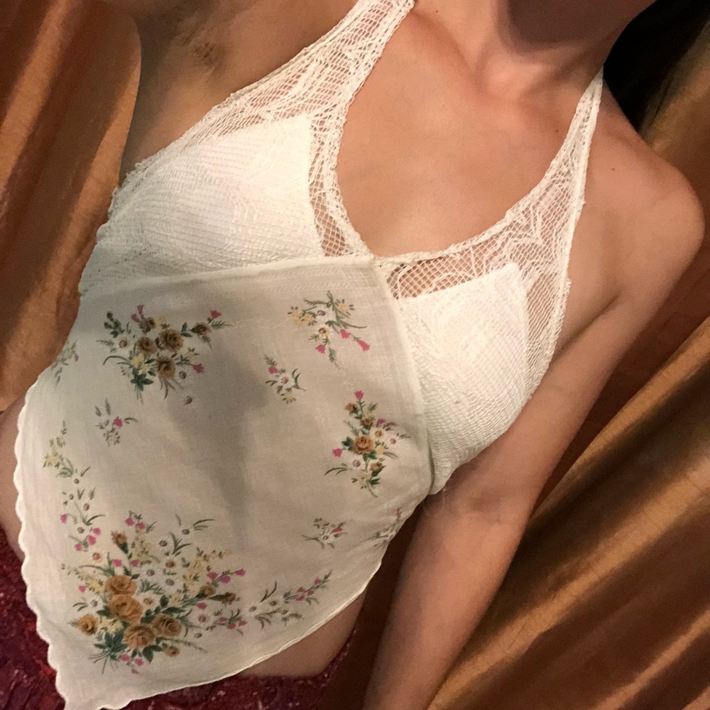 Urban Renewal Triangle Floral Festival Halter Top